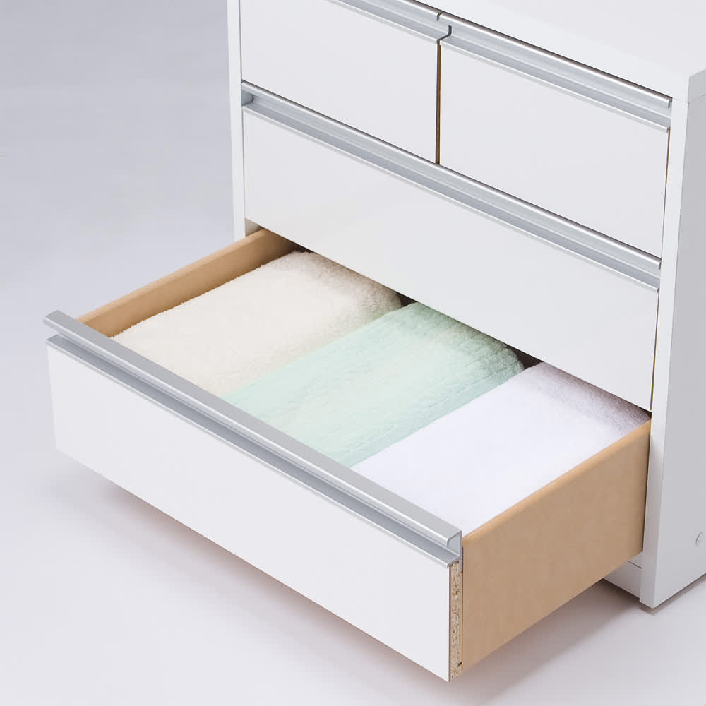 奥行が選べる隠しキャスター付きチェスト クローゼットタイプ 奥行44幅