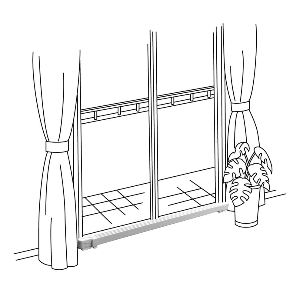 結露と冷気を抑制！「窓際ヒーター」幅90～120cm伸縮式 通販 - ディノス