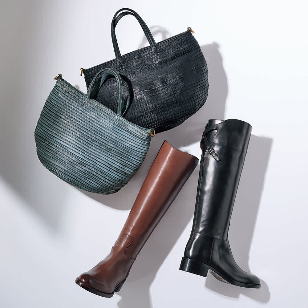 SARTORE/サルトル バックファスナーロングブーツ（イタリア製） 通販