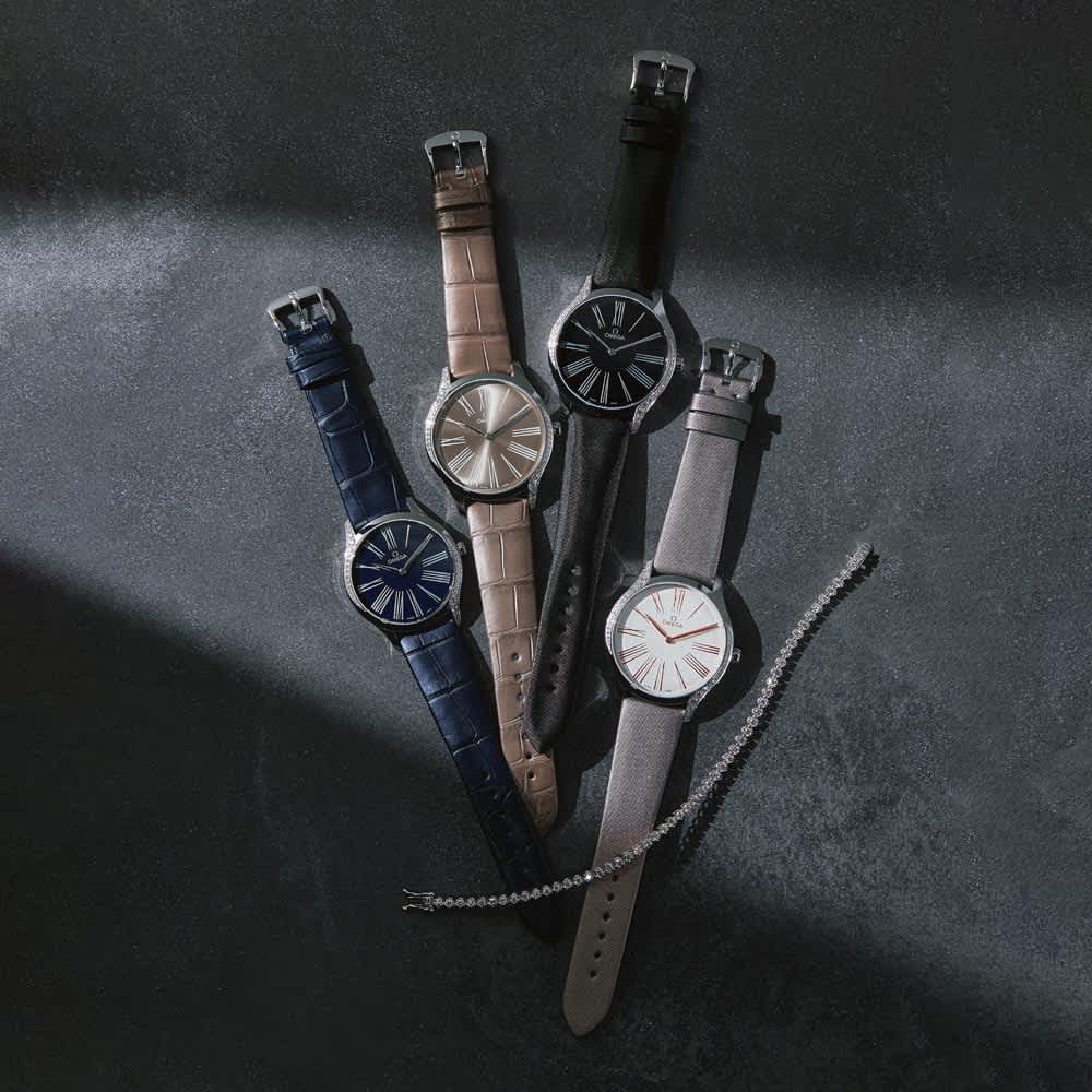 OMEGA/オメガ デ・ヴィル トレゾア （アリゲーターベルト・ネイビー