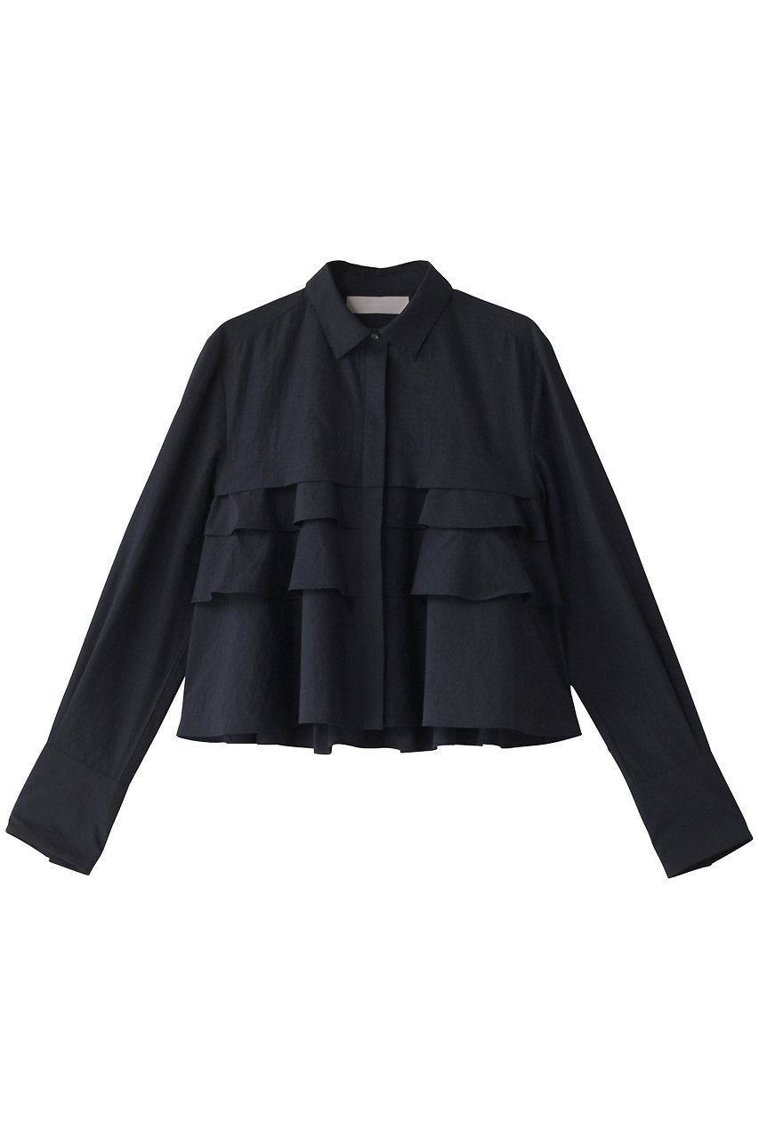 MARILYN MOON(マリリンムーン)｜レイヤードラッフルブラウス/ネイビー