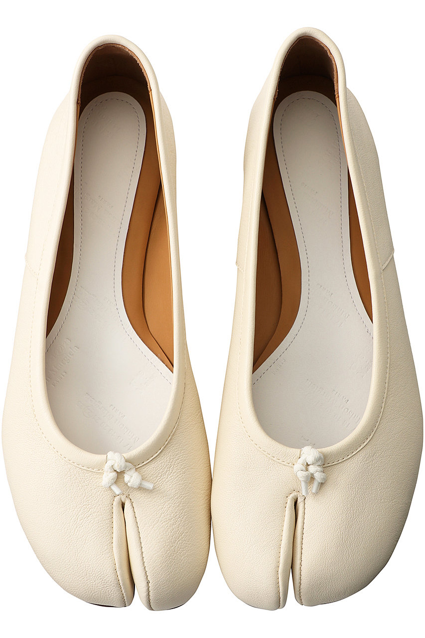 人気☆MAISON MARGIELA☆TABI レザーバレエシューズ ホワイト