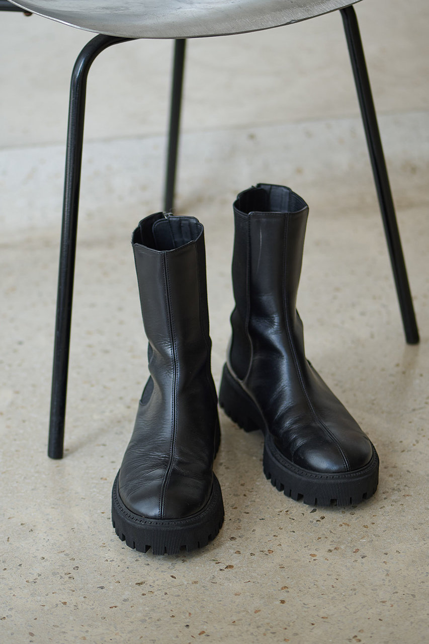 Whim Gazette(ウィム ガゼット)｜【THE PAUSE】レザーサイドゴアブーツ