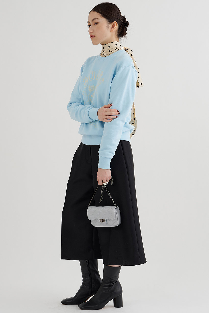 Whim Gazette(ウィム ガゼット)｜ドットボウタイブラウス/ベージュ の