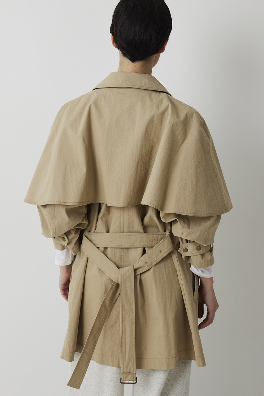 Whim Gazette(ウィム ガゼット)｜【THE PAUSE】ケープコート/ベージュ