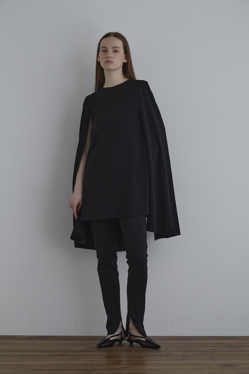 LE PHIL(ル フィル)｜ケープドレス/ブラック の通販｜ELLESHOP・(エル