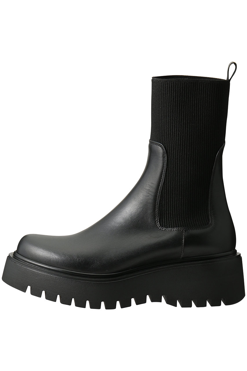 CORSO ROMA 9(コルソローマ ノーヴェ)｜厚底サイドゴアブーツ/ブラック