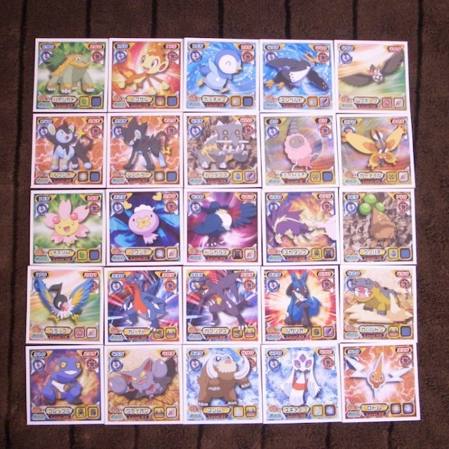 ☆ポケモン 最強シール列伝9 75種(ノーマルシールのみ)☆ラストの