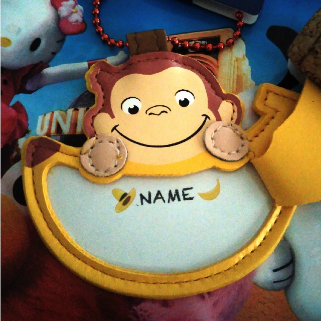 USJ - USJ限定☆おさるのジョージ キーチェーン ネームホルダー