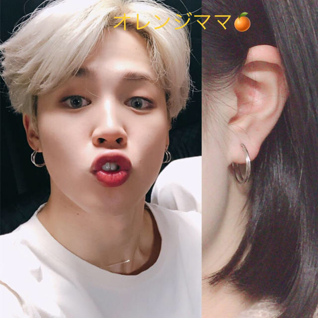 防弾少年団(BTS) - BTS ジミンモチーフ (K)2リングピアス 2コ×両耳