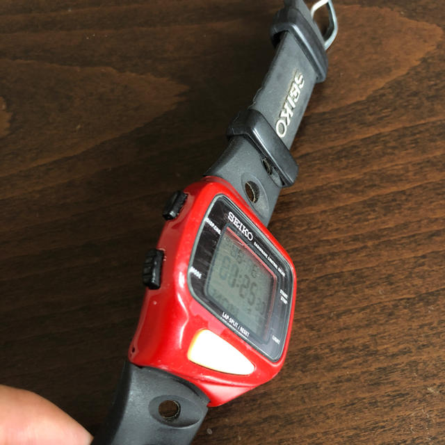 SEIKO - (セイコー) SEIKO S750-0AA0 スーパーランナーズ 赤 腕時計の