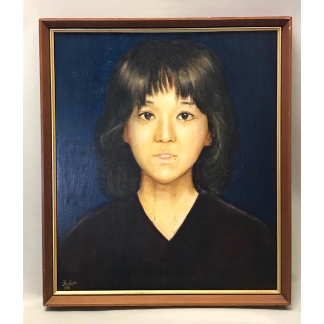 グラッシ技法(中世ルネサンス絵画様式)による油彩画 1979年 大幅値下げ