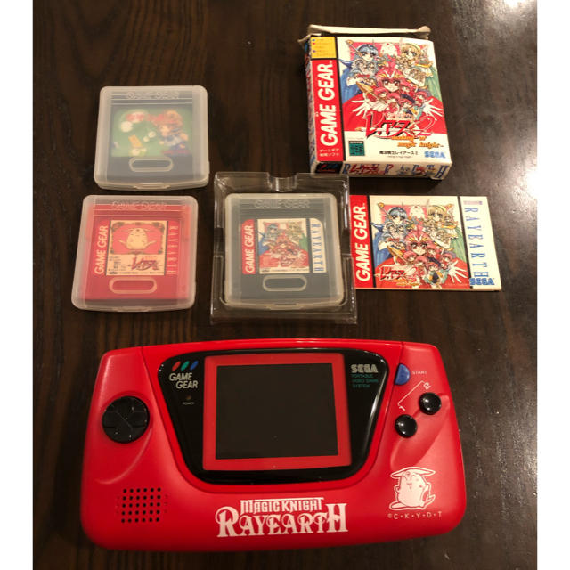 SEGA - ゲームギア 魔法騎士レイアース 本体(ジャンク品)とソフト3点の