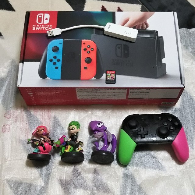 任天堂Switchネオンレッドブルー スプラトゥーン2セット