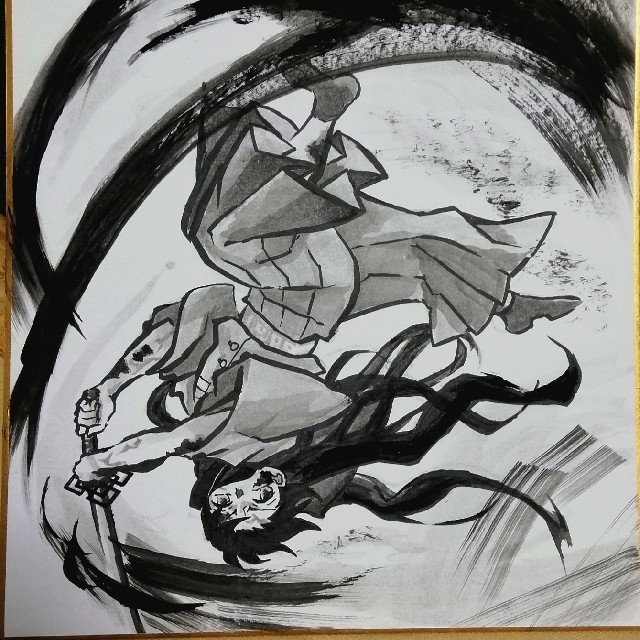 鬼滅の刃 時透無一郎 墨絵風の通販 by 零's shop｜ラクマ