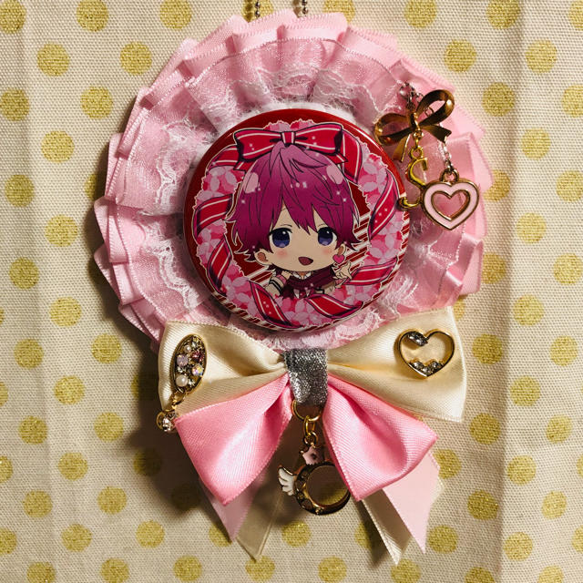 すとぷり さとみくんイメージカラー缶バッジ用ロゼット の通販 by