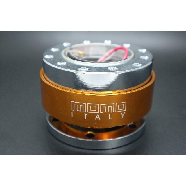 クイックリリースステアリングボス モモ ゴールドの通販 by CUSTOM