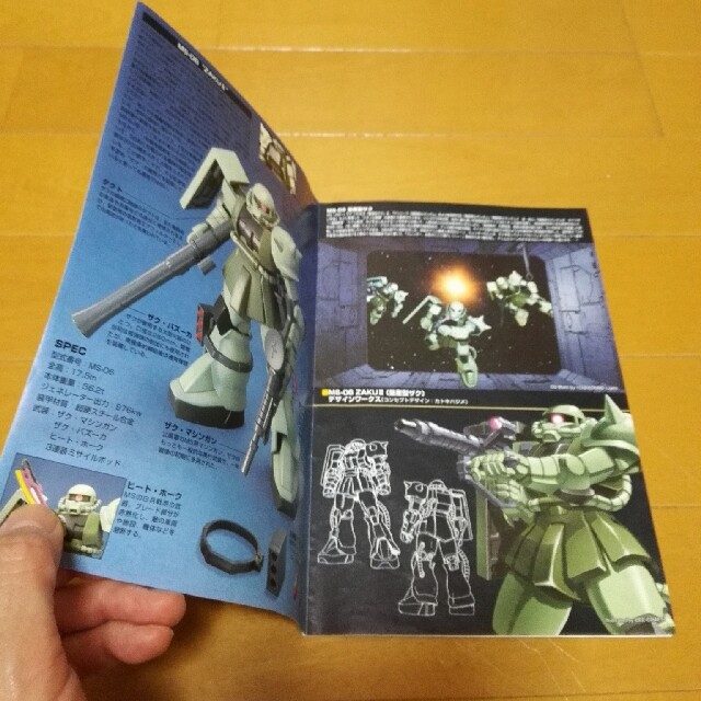 1/144】バンダイ 量産型ザク 【説明書2枚】未使用品 旧キット 当時物 1