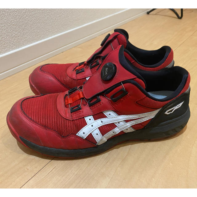 asics - アシックス 安全靴 CP209 boa レッドの通販 by ma's shop