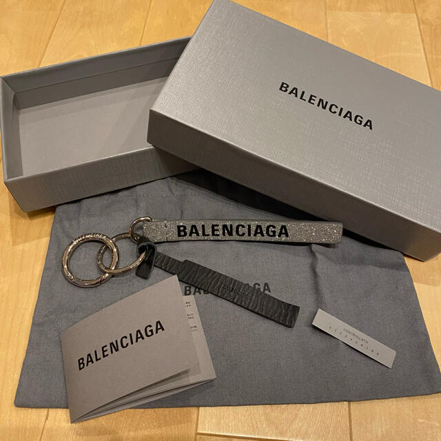 BALENCIAGA - 新品 バレンシアガ キーリング エブリデイ シルバー 銀