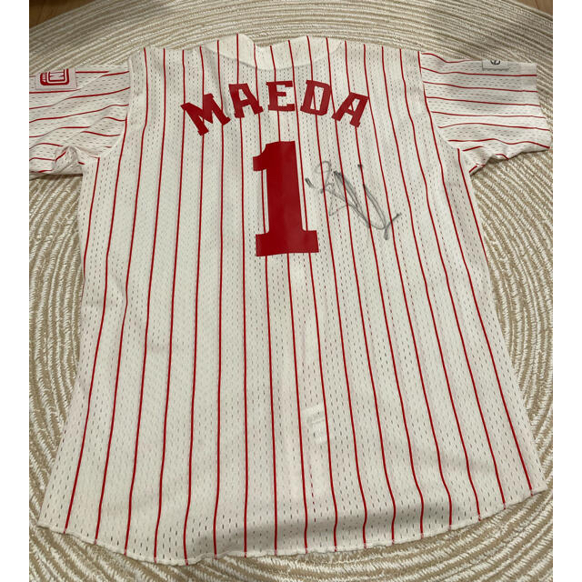 エッソ様直筆サイン入 カープ ユニフォーム 前田智徳 Lサイズ BBM 2021