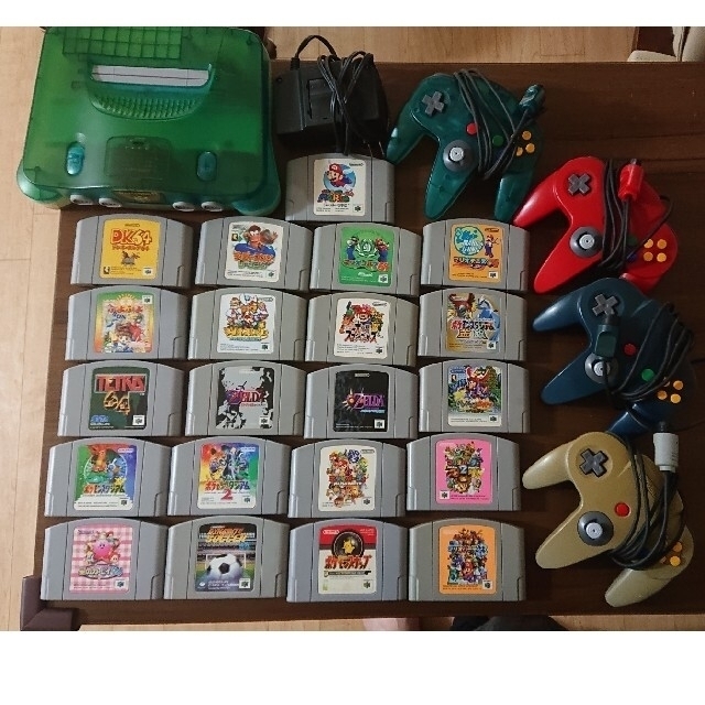 NINTENDO 64 - 64本体+名作ソフト21本セット！ 64コントローラ4つ付き
