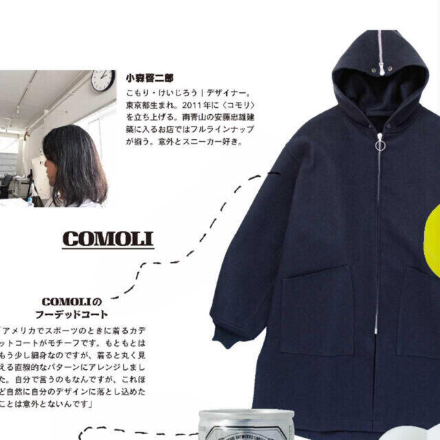 COMOLI - コモリ コート メルトンフーデッドコート comoliの通販 by
