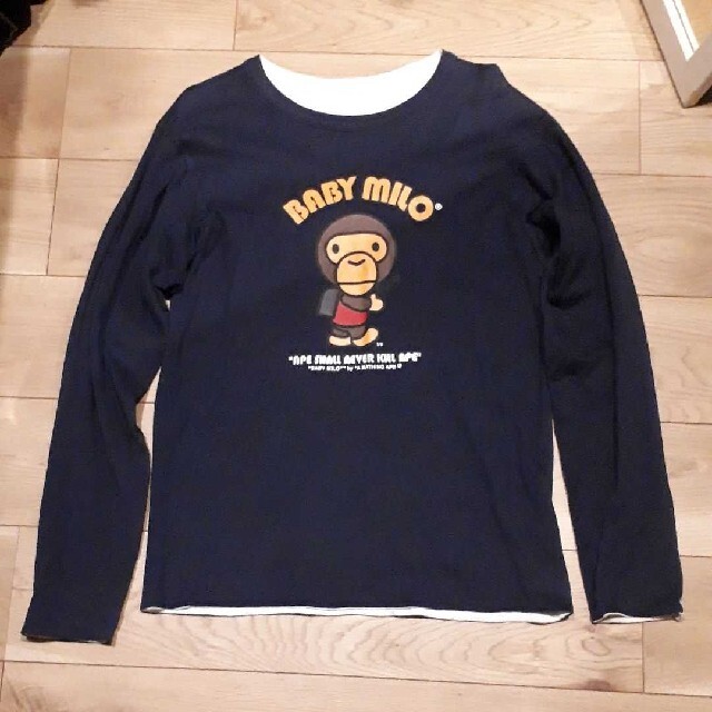 A BATHING APE - A BATHING APE BABY MILOリバーシブル仕様ロンTの通販