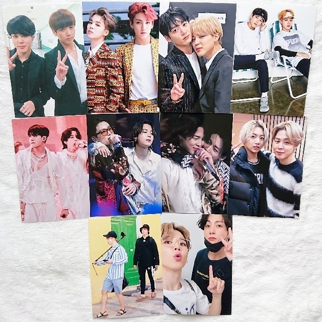 防弾少年団(BTS) - ジョングク ジミン L版 写真 10枚セット BTS