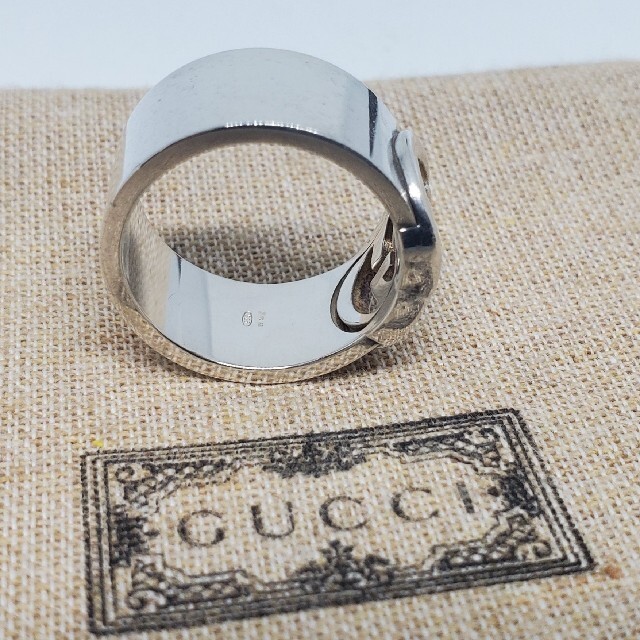 GUCCI - 【廃盤美品】GUCC インターロッキングG ワイドリング【16号
