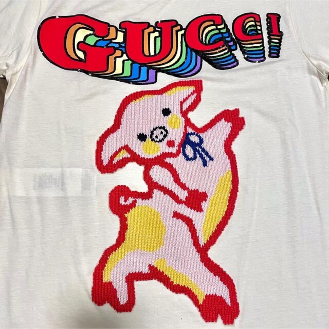 GUCCI - 【 未使用、箱付き 】GUCCI ／ 子ブタ刺繍 半袖 Tシャツの通販