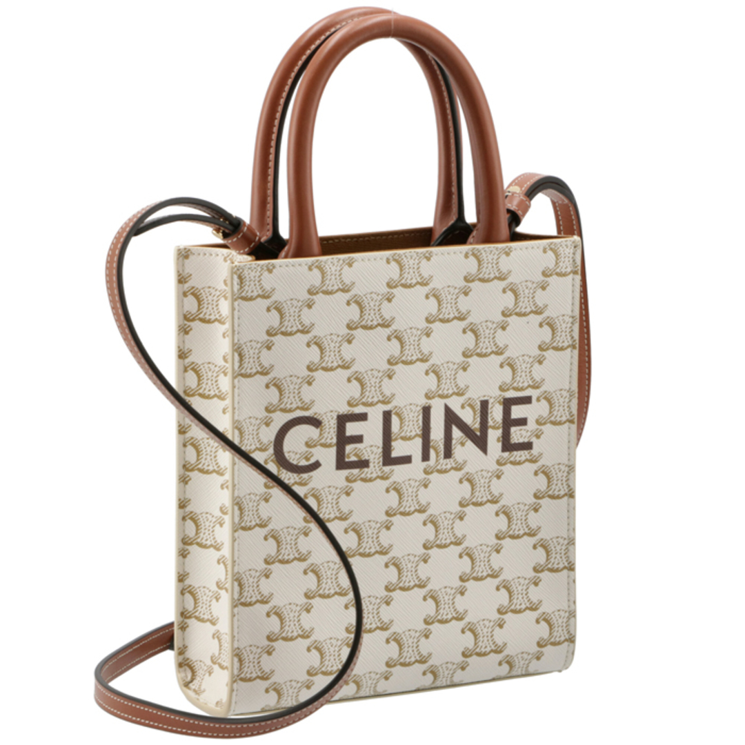 CELINE - CELINE ショルダーバッグ ミニ バーティカル カバ トリオンフ