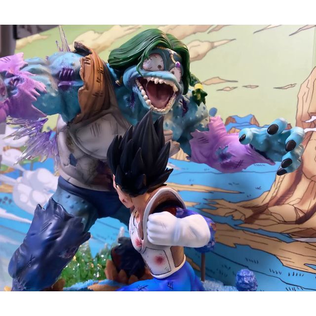 ドラゴンボール ベジータvsザーボン ガレージキット フィギュア 塗装