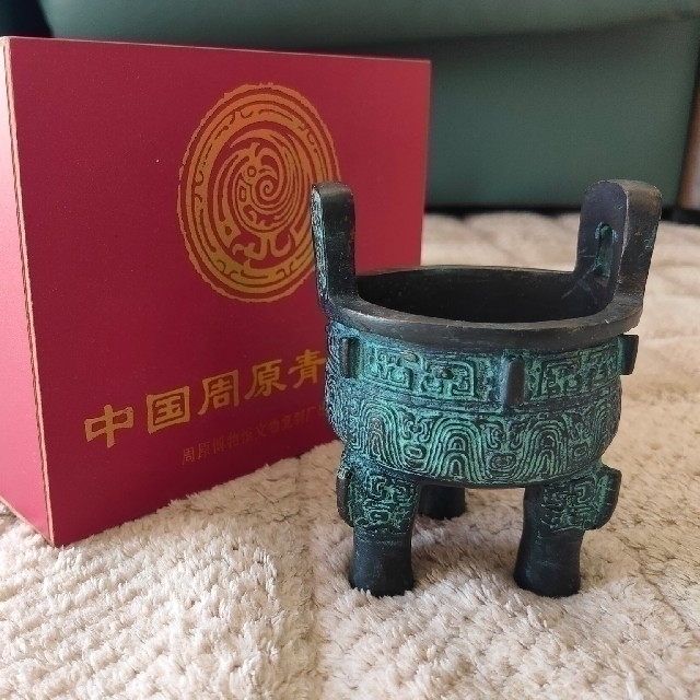 中国青銅器 仿克鼎 1/10サイズレプリカ アンティークの通販 by