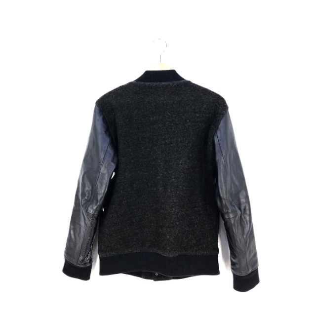 NO ID. - NO ID.(ノーアイディ) ウールボアレザースリーブスタジャン