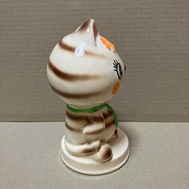 昭和レトロ 猫 置物 内藤ルネ？ RUNE？ 当時物 陶器 レトロポップの