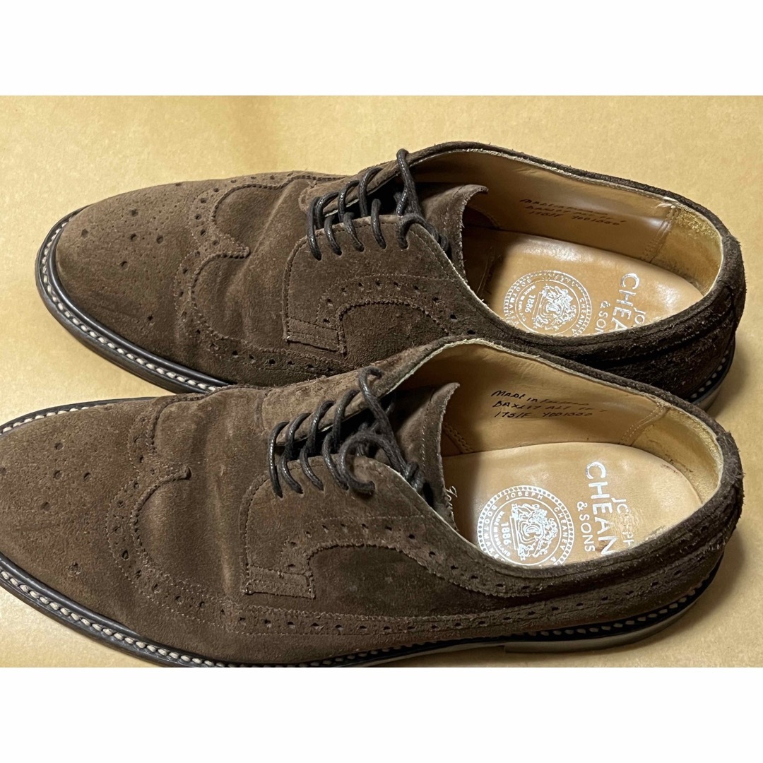 CHEANEY チーニー スエードセミブローグシューズ 7.5 BEAMS F チーニー
