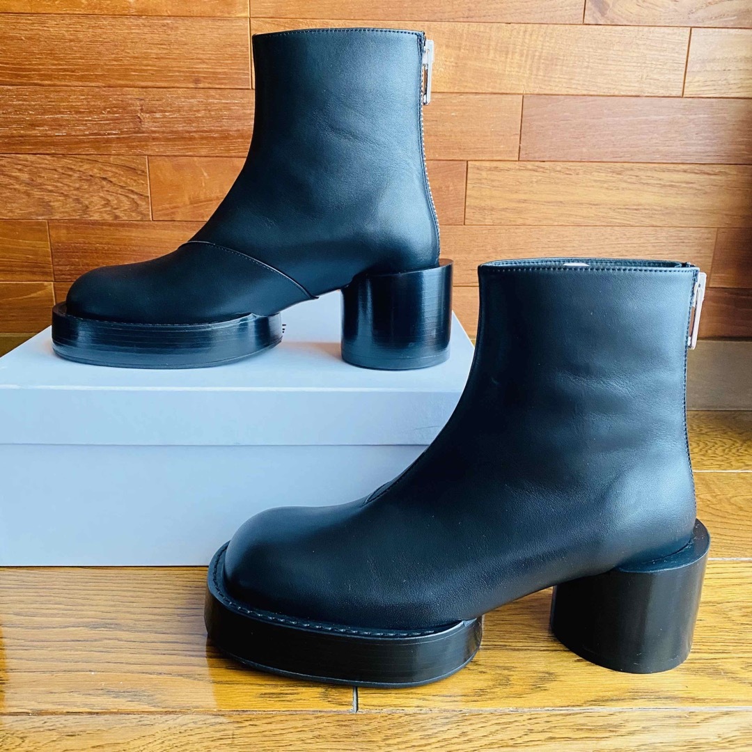 MM6 - 【MM6】エムエムシックス メゾンマルジェラ スクエアトゥ ブーツ