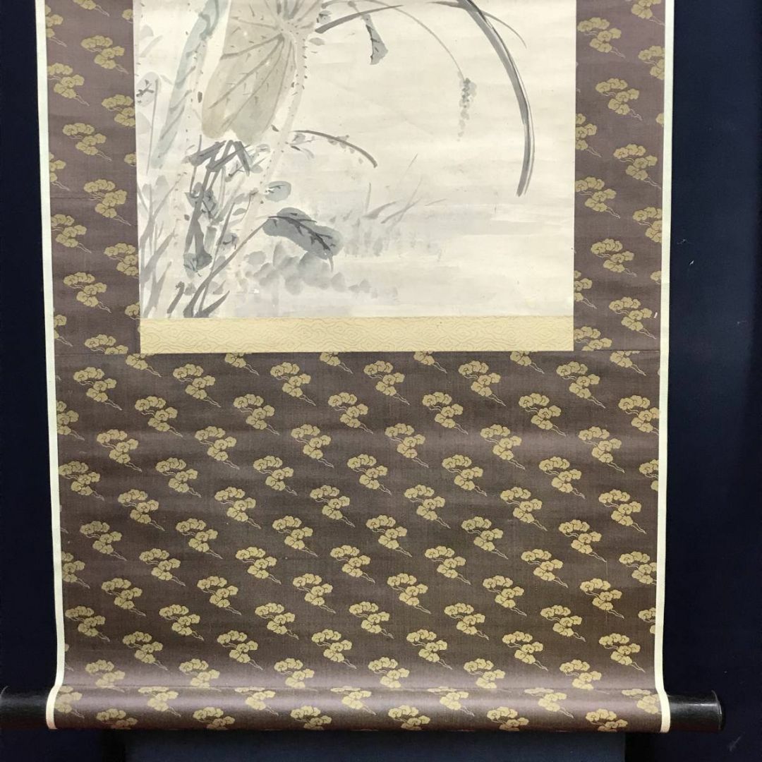 真作/華門/田家梅花図/布袋屋掛軸HE-635 真作】/華門/