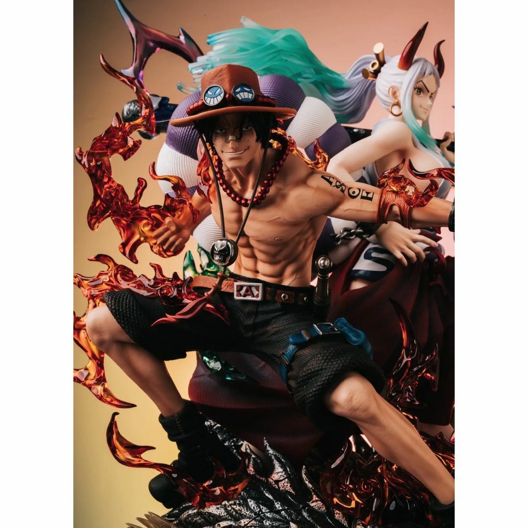 ワンピース エース＆ヤマト ガレージキット フィギュア LXスタジオの