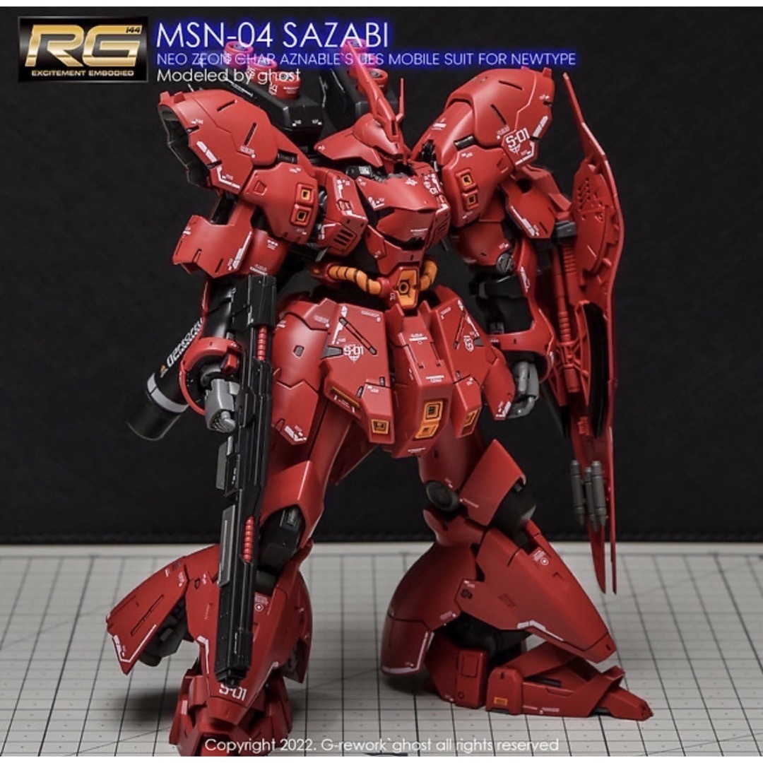 RG 1/144 MSN-04 サザビー専用水転写式デカール の通販 by ガンダム's