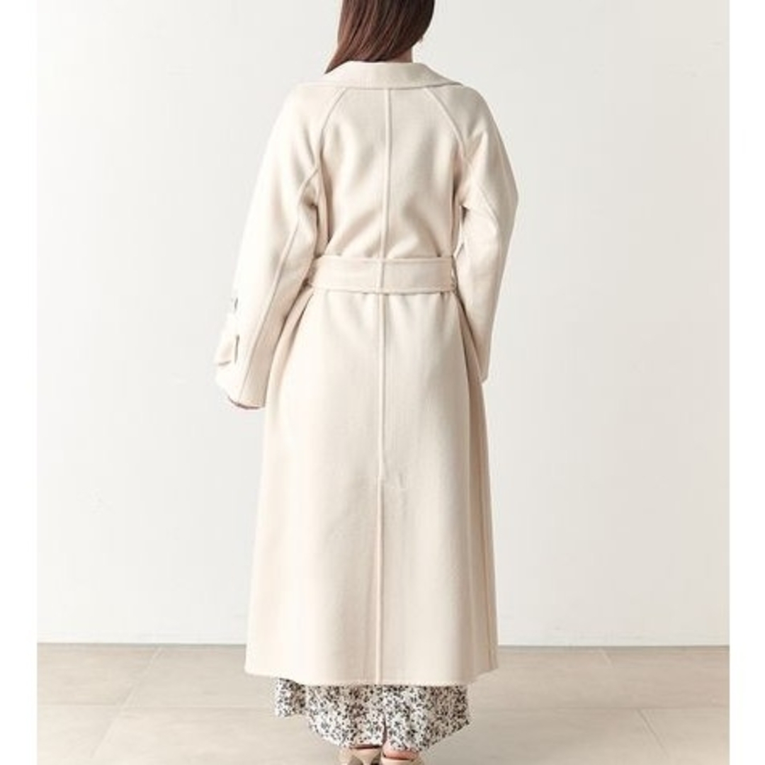 SNIDEL - 在庫確認中 SNIDEL ウロコカシミヤロングコート アイボリー 1