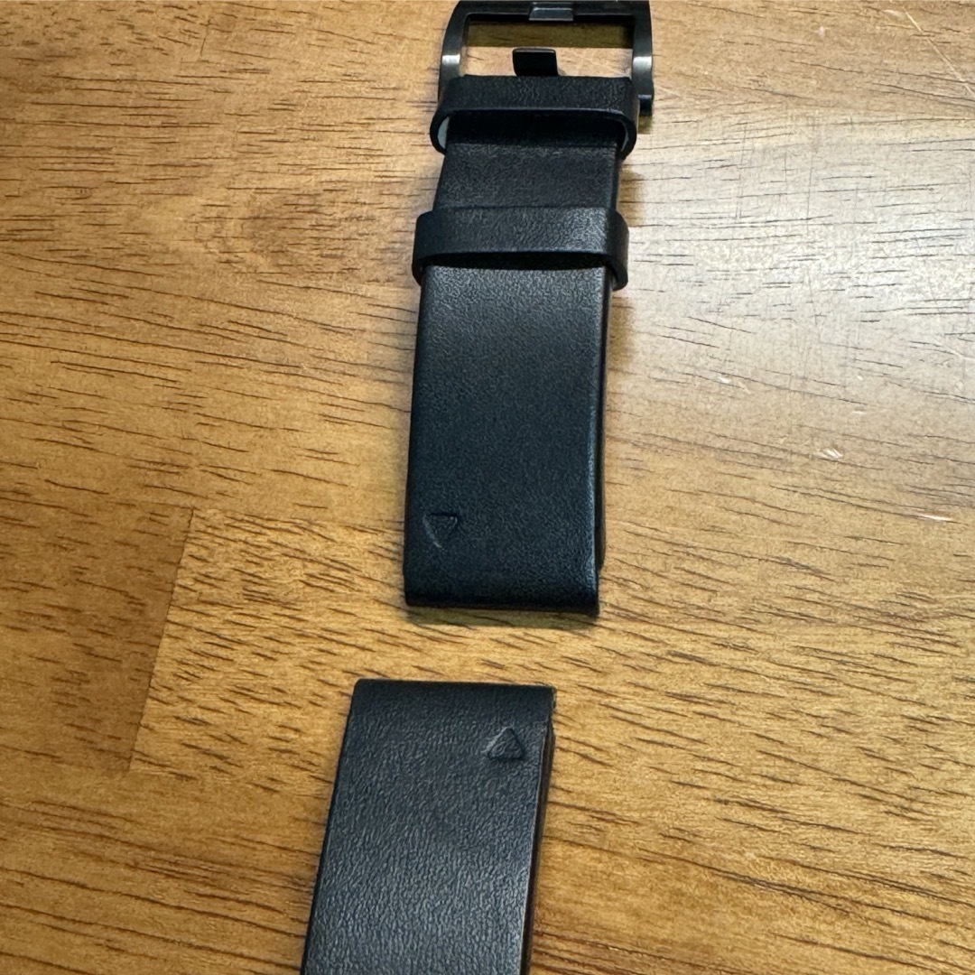 GARMIN - Garmin Quickfit 22mm レザーバンド ブラックの通販 by