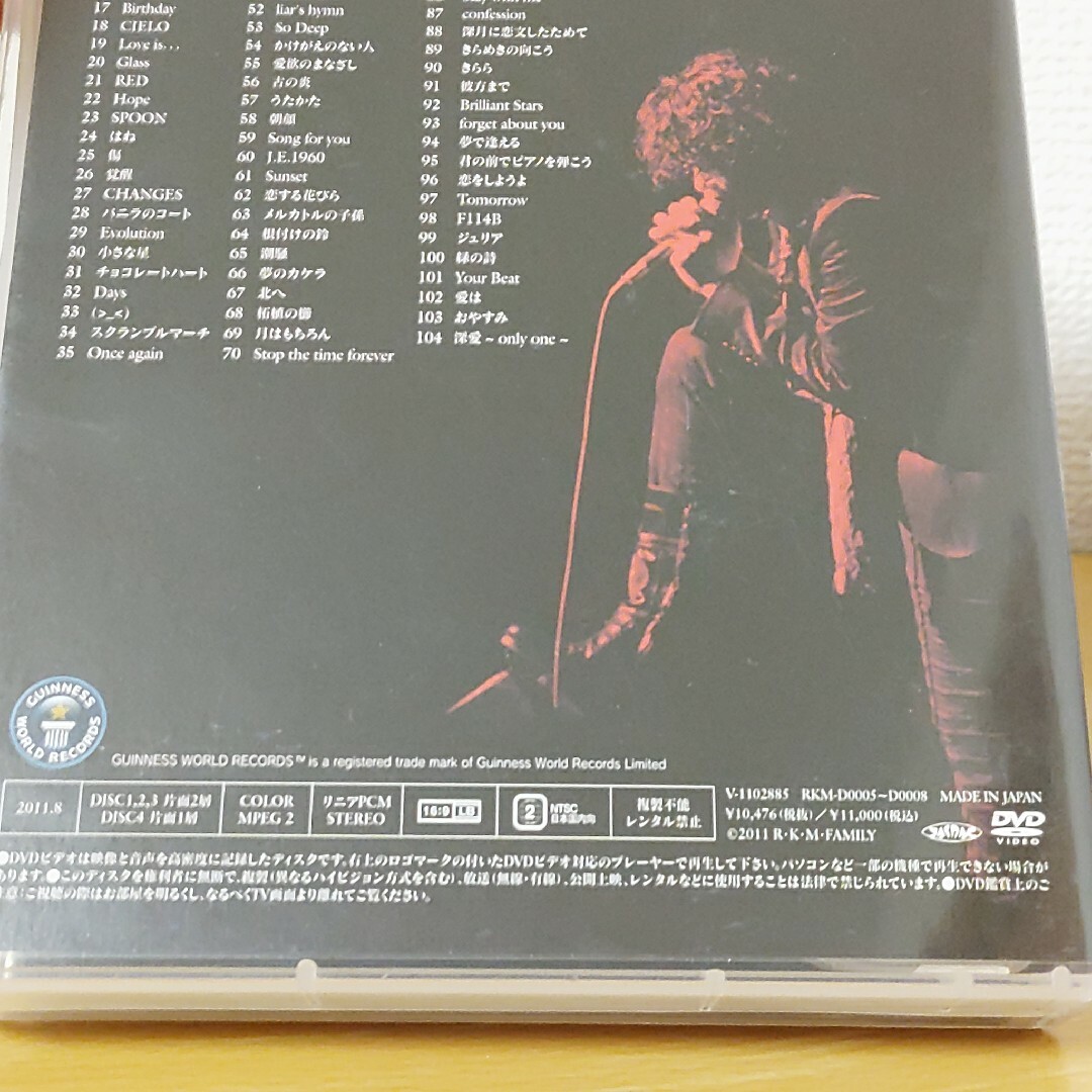 トップ 河村隆一at日本武道館FC限定DVD限界のその先へ100の物語ギネス