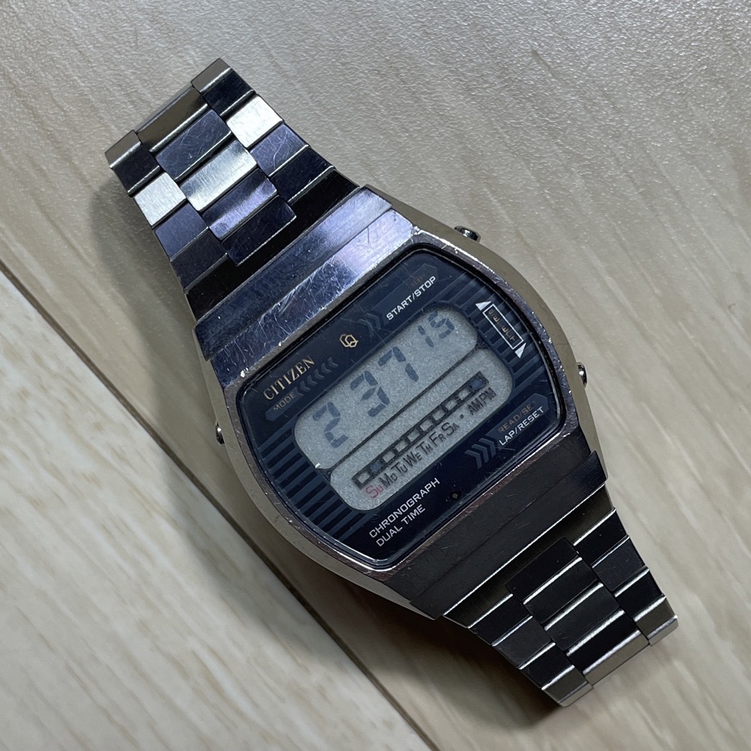 CITIZEN - 【激レア】CITIZEN CHRONOGRAPH DUAL TIME 腕時計の通販 by