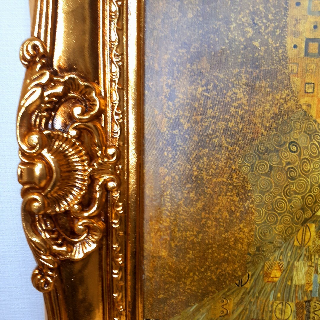 グスタフクリムト作画 絵画 バウアーの肖像 良質キャンバス 豪華 金箔