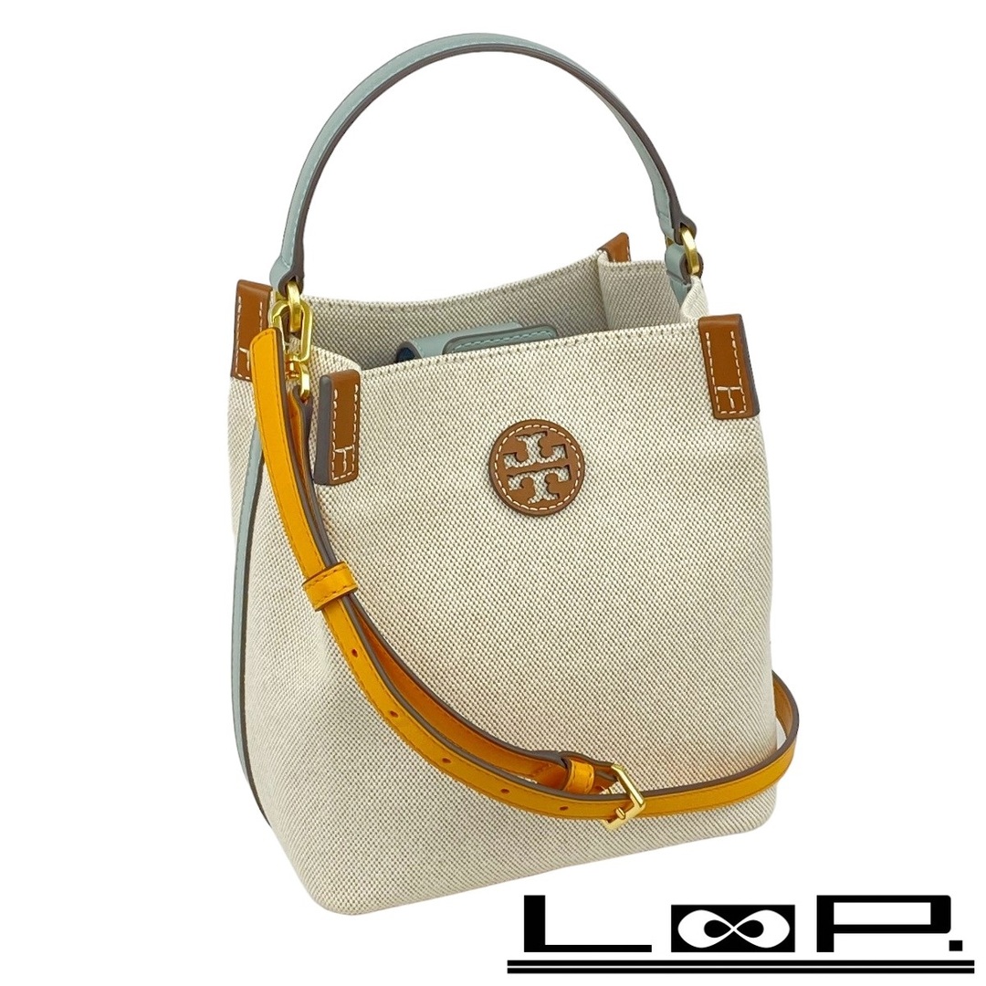 Tory Burch - □新同□ トリーバーチ キャンバス バケット バッグ 2WAY
