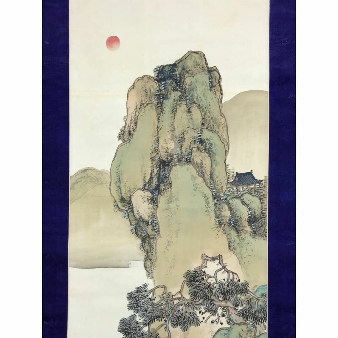 絵画『水辺の大木』ヘイ平山画