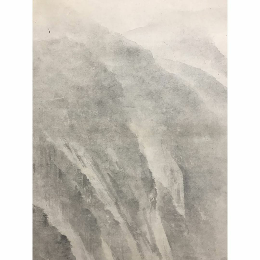 真作/住千代数/渓流図/鳥取県出身/山水図/掛軸☆宝船☆