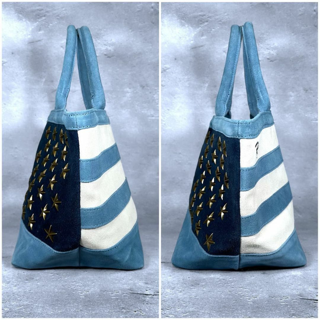 Ron Herman - Ron Herman USA 星条旗 スタッズ トート バッグ スエード